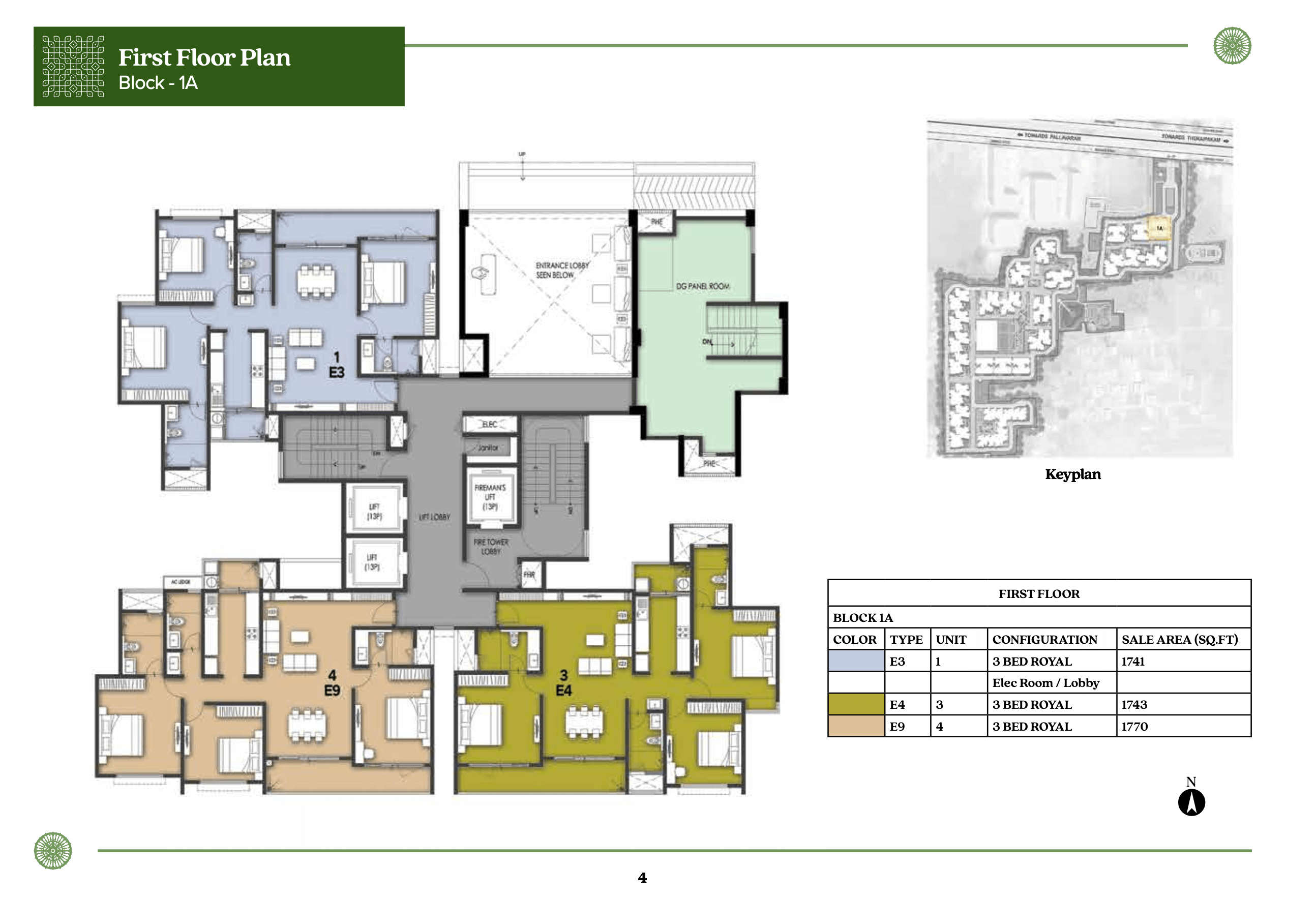 Prestige Pallavaram Gardens Floor Plan